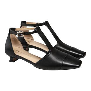 fed低跟单鞋夏季新款女鞋T字带玛丽珍鞋猫跟凉鞋女款D0525-YA002