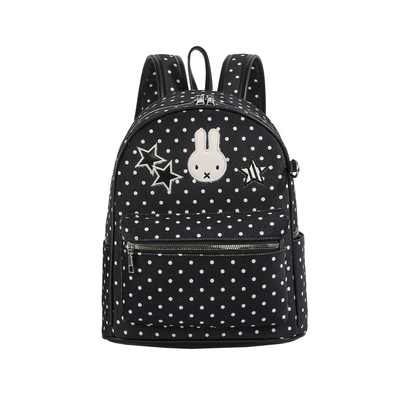 波点米菲兔双肩包女百搭通勤背包
