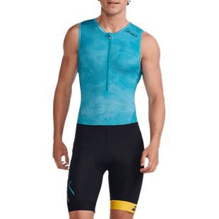 2XU Core系列男士骑行服连体服户外山地车比赛服坐垫无袖铁三服