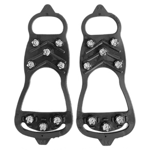 户外冰爪防滑鞋套儿童登山爬山雪地靴五八10齿鞋底钉冬季专业神器