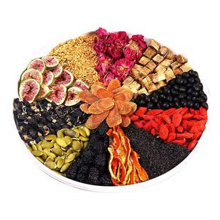 黄体酮茶种循环子养雌亚麻籽无花果黑豆黑枸杞桑葚养生茶包降雄茶