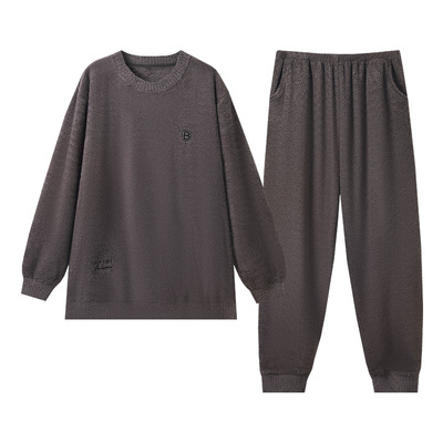 莫代尔睡衣男款秋冬季2025新款