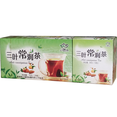 三叶泻叶健康茶润通正品常润茶