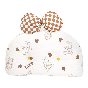 婴儿床上用品皇冠造型靠垫宝宝床围软包床头靠新生儿防撞纯棉挡布