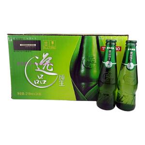 青岛啤酒逸品纯生24瓶买一送一