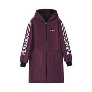 防水加绒罩衣大人女秋冬季保暖男防油家用外套工作服长袖护衣围裙