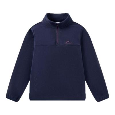 乔丹儿童男童卫衣套头衫2025春秋新款加绒保暖摇粒绒卫衣立领上衣