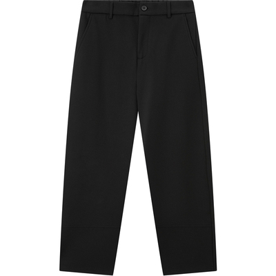 流石男装高端加厚休闲长裤2025年冬季新款男士经典百搭抗皱直筒裤