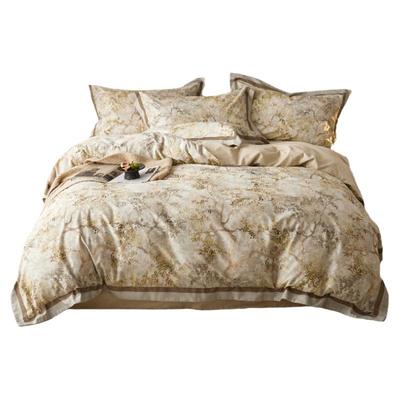 HJ美式高级感全棉加厚磨毛四件套