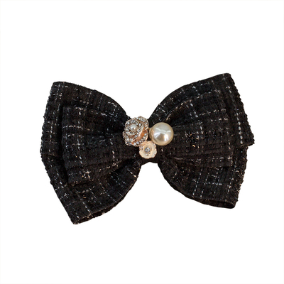 小香风夹子头饰发夹高级感