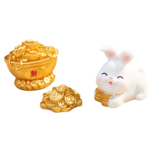 金色发财摆件微景观diy装饰新年装饰马年元宝摇钱树葫芦财神