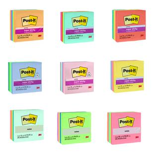 3M便利贴玩趣系列狠贴便条纸仙尘月光5色组合套装经典报事贴N次贴