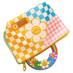 wiggle wiggle收纳袋收纳包包口红化妆品手拿袋便携眼镜袋束口袋