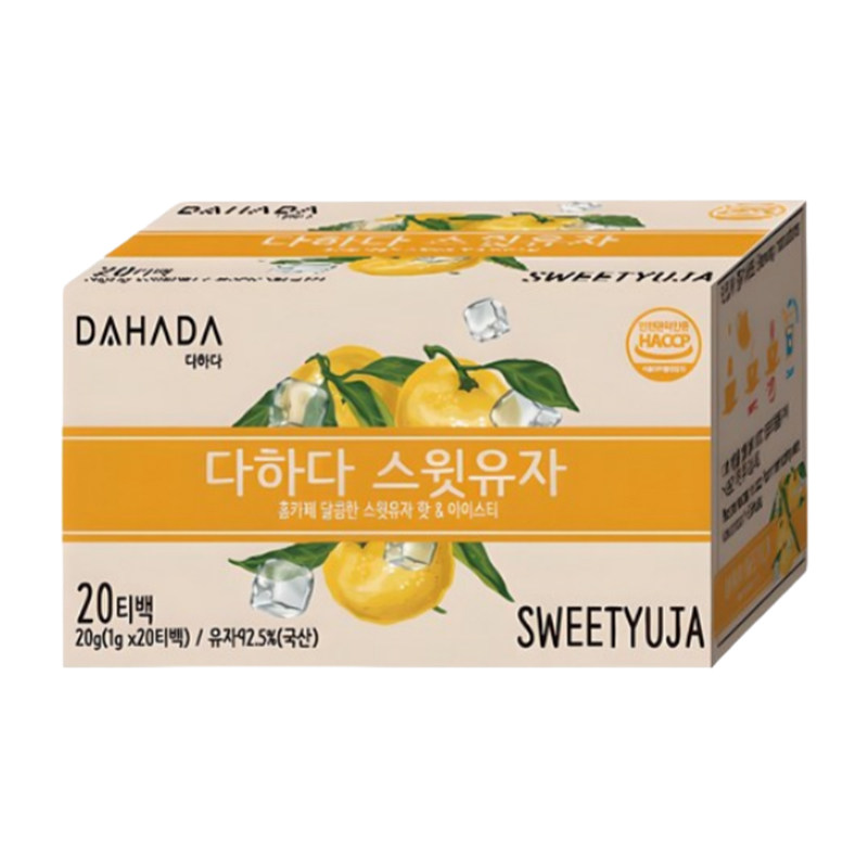 韩国DAHADA柚子茶独立包装冷热泡