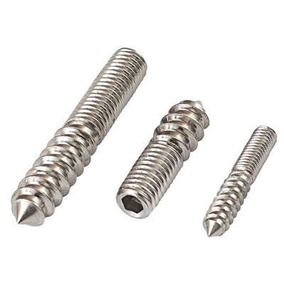 304不锈钢双头牙自攻钉