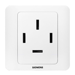 西门子三相四线开关插座面板 远景雅白86型16A空调电源家用 墙壁