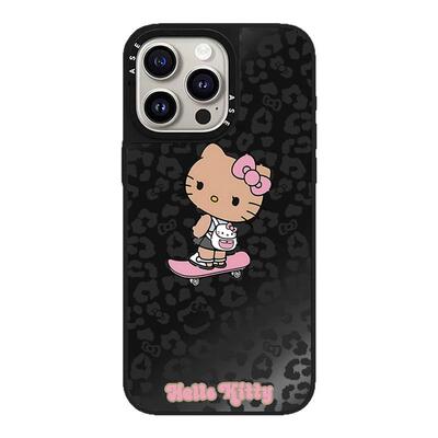CASETiFiY联名黑皮Hellokitty豹纹KT猫苹果17pro适用iPhone16promax磁吸15plus手机壳14可爱13华强北平替潮女