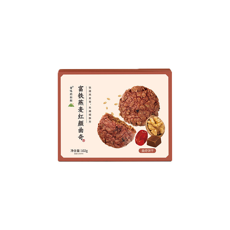 日食记 食味的初相富铁燕麦红颜曲奇102g*3盒办公室休闲零食小吃