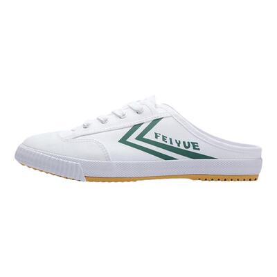 白色懒人鞋feiyue/飞跃半托男女