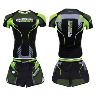 MMA儿童柔术比赛UFC定制训练T恤短袖上衣格斗散打拳击服定做套装