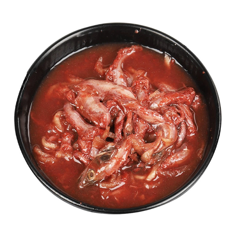 石浦特产金海鱼生带丝幼带鱼腌制水产开瓶即食海鲜下饭菜头丝450g
