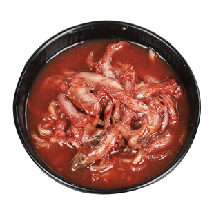 石浦特产金海鱼生带丝幼带鱼腌制水产开瓶即食海鲜下饭菜头丝450g