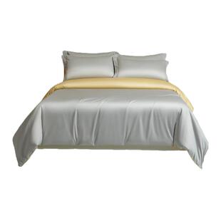 纯色A类全棉高支长绒棉被套单件200x230cm四件套100纯棉床上用品