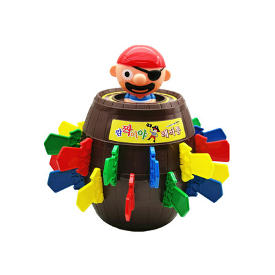 韩国正版running亲子互动海盗桶