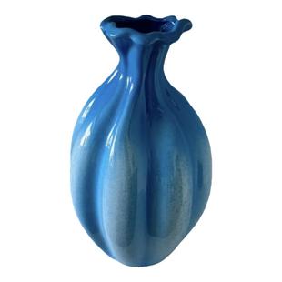 SilentWind寂风新中式蓝色陶瓷小花瓶客餐厅桌面玄关民宿花器摆件