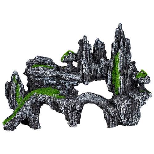仿真假山石头家居装饰品桌面摆件园艺绿植小生态盆景鱼缸造景摆件