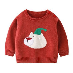 儿童毛衣外套春秋新款婴儿毛线衣女童毛衫上衣长袖冬装针织衫线衣