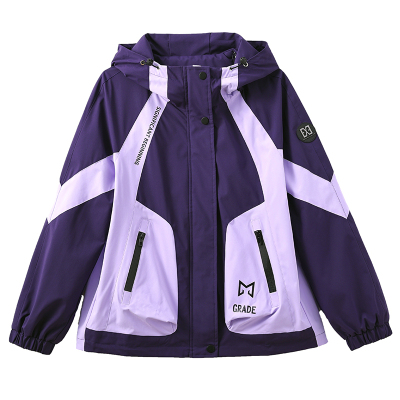 新款休闲宽松夹克连帽透气冲锋衣