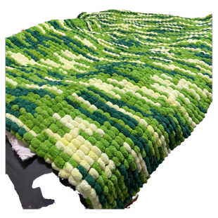 大球球线球球编织盖毯子坐垫手工diy毛线针织床垫子毛毯珍珠线团