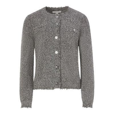 PRICH法式老钱小香风混色花纱肌理针织开衫2025冬新款气质上衣女