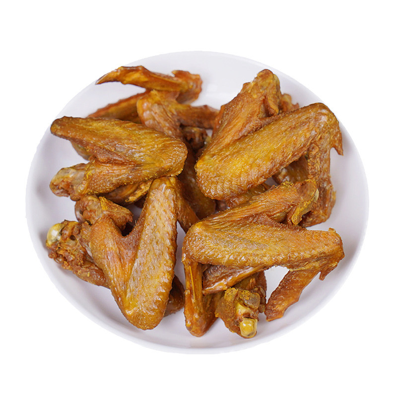 焗小二香辣风干鸡翅即食下酒菜