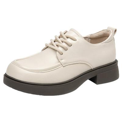 大东官方正品黑色厚底乐福鞋