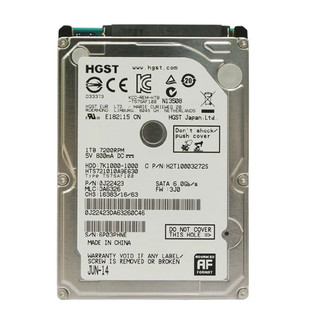 日立1T笔记本硬盘HTS721010A9E630垂直2.5寸7200转32M机械硬盘1TB