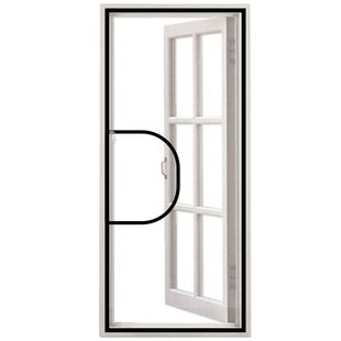 窗户防蚊纱窗纱网自装隐形沙窗门帘家用自粘外开窗免打孔沙网定制