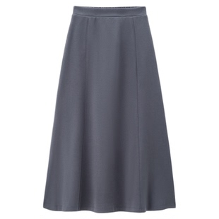 佐丹奴裙子女装破骨双面布针织半松紧腰鱼尾半身长裙 05464864