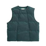 HalfwayHouse2025年冬季新款多拉链套头马甲保暖90白鸭羽绒服外套