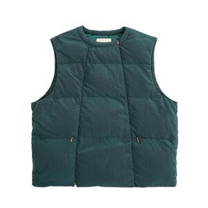 HalfwayHouse2025年冬季新款多拉链套头马甲保暖90白鸭羽绒服外套