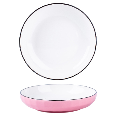 多彩创意家用陶瓷饭盘