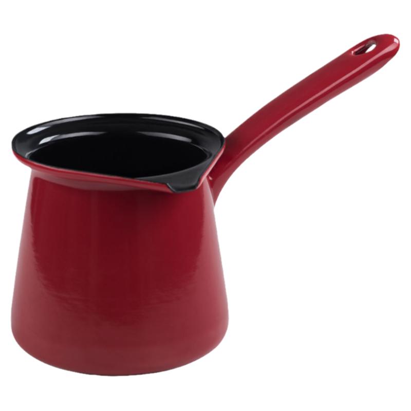 Riess奥地利搪瓷锅宝宝奶锅不粘锅防烫单柄婴儿辅食锅摩卡咖啡壶
