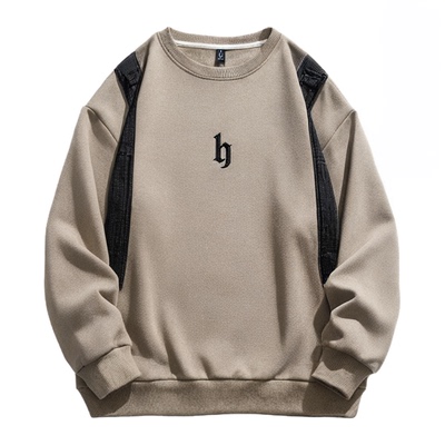 回力重磅圆领卫衣男春秋