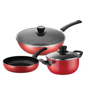 爱仕达锅组套装不粘锅全套家用炒锅燃气煤气三件套炒菜锅煎锅锅具