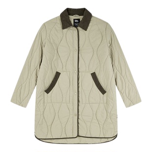 乔丹梭织棉服女2025冬季保暖透气宽松中长款运动服QDLGM2254473B