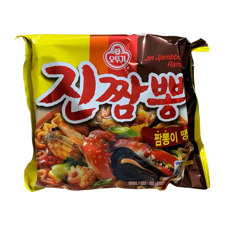 韩国不倒翁跑男泡面真海鲜拉面130g*4袋装多连包方便面煮面泡面