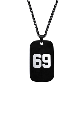 FDK欧美个性时尚数字潮男友项链