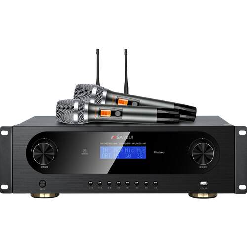 山水 DM4功放机家用大功率专业蓝牙HIFI发烧重低音家庭影院放大器