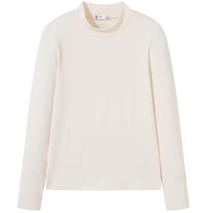 拓路者秋冬半高领打底衫女长袖磨毛t恤保暖摇粒绒圆领内搭抓绒衣